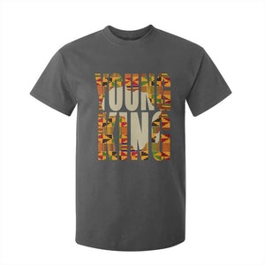 African Kente Young King T Shirt For Kid TS02 Dark Heather Print Your Wear