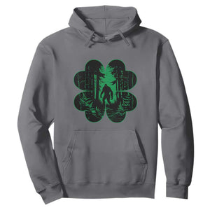 Funny St. Patricks Day Bigfoot Hoodie Sasquatch Shamrock Paddys Irish TS02 Charcoal Printyourwear