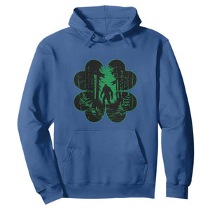 Funny St. Patricks Day Bigfoot Hoodie Sasquatch Shamrock Paddys Irish TS02 Royal Blue Printyourwear