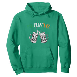 Funny St. Patricks Day Drinking Hoodie Slainte Irish Cheers TS02 Irish Green Printyourwear