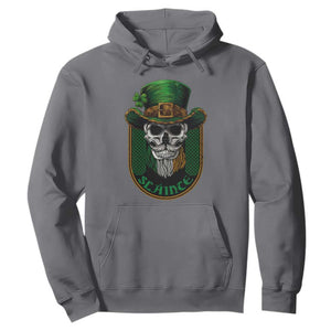 Irish Skull Hoodie Slainte Cheers Funny St. Patricks Day Drinking Lover TS02 Charcoal Printyourwear