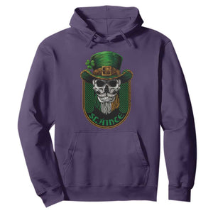 Irish Skull Hoodie Slainte Cheers Funny St. Patricks Day Drinking Lover TS02 Purple Printyourwear