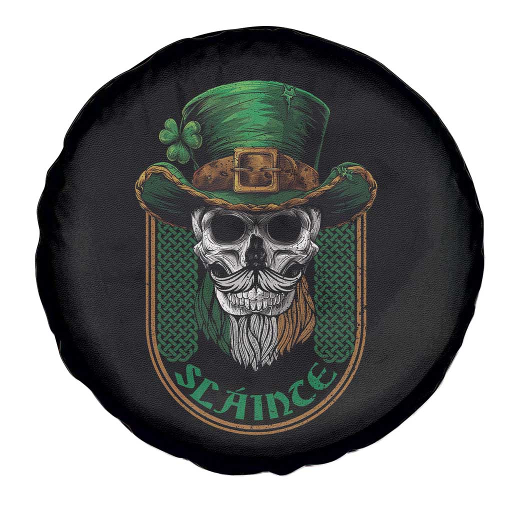 Irish Skull Spare Tire Cover Slainte Cheers Funny St. Patricks Day Drinking Lover TS02 Print Your Wear