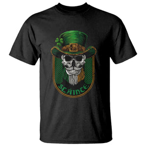 Irish Skull T Shirt Slainte Cheers Funny St. Patricks Day Drinking Lover TS02 Black Printyourwear