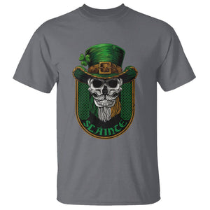 Irish Skull T Shirt Slainte Cheers Funny St. Patricks Day Drinking Lover TS02 Charcoal Printyourwear