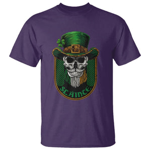 Irish Skull T Shirt Slainte Cheers Funny St. Patricks Day Drinking Lover TS02 Purple Printyourwear