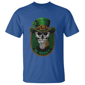 Irish Skull T Shirt Slainte Cheers Funny St. Patricks Day Drinking Lover TS02 Royal Blue Printyourwear