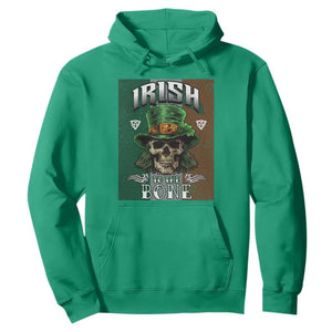 Irish Skull Hoodie Irish To The Born TS02 Irish Green Printyourwear