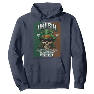 Irish Skull Hoodie Irish To The Born TS02 Navy Printyourwear