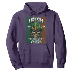 Irish Skull Hoodie Irish To The Born TS02 Purple Printyourwear