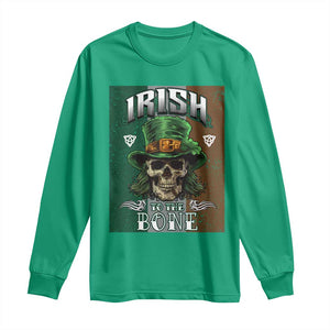 Irish Skull Long Sleeve Shirt Irish To The Born TS02 Irish Green Print Your Wear