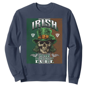 Irish Skull Sweatshirt Irish To The Born TS02 Navy Printyourwear