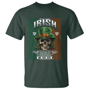 Irish Skull T Shirt Irish To The Born TS02 Dark Forest Green Printyourwear