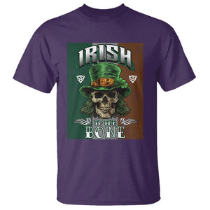 Irish Skull T Shirt Irish To The Born TS02 Purple Printyourwear