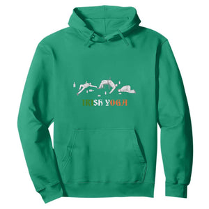 Funny St. Patricks Day Drinking Hoodie Irish Yoga Drunk Poses TS02 Irish Green Printyourwear