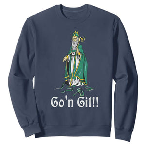 Funny St. Patricks Day Sweatshirt Go'n Git Snakes TS02 Navy Printyourwear