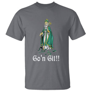 Funny St. Patricks Day T Shirt Go'n Git Snakes TS02 Charcoal Printyourwear