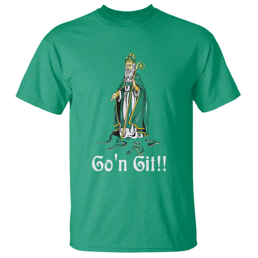 Funny St. Patricks Day T Shirt Go'n Git Snakes TS02 Irish Green Printyourwear