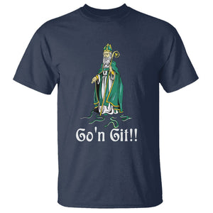 Funny St. Patricks Day T Shirt Go'n Git Snakes TS02 Navy Printyourwear