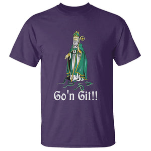 Funny St. Patricks Day T Shirt Go'n Git Snakes TS02 Purple Printyourwear