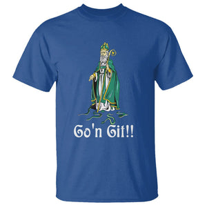 Funny St. Patricks Day T Shirt Go'n Git Snakes TS02 Royal Blue Printyourwear