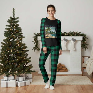 Gulf of Mexico Forever Plaid Pajama Set Retro Beach TS02 Green Plaid Print Your Wear