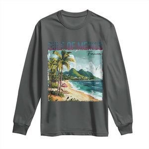 Gulf of Mexico Forever Long Sleeve Shirt Retro Beach TS02 Dark Heather Print Your Wear