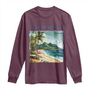 Gulf of Mexico Forever Long Sleeve Shirt Retro Beach TS02 Maroon Print Your Wear