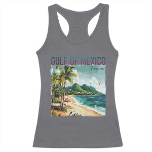 Gulf of Mexico Forever Racerback Tank Top Retro Beach TS02 Charcoal Print Your Wear