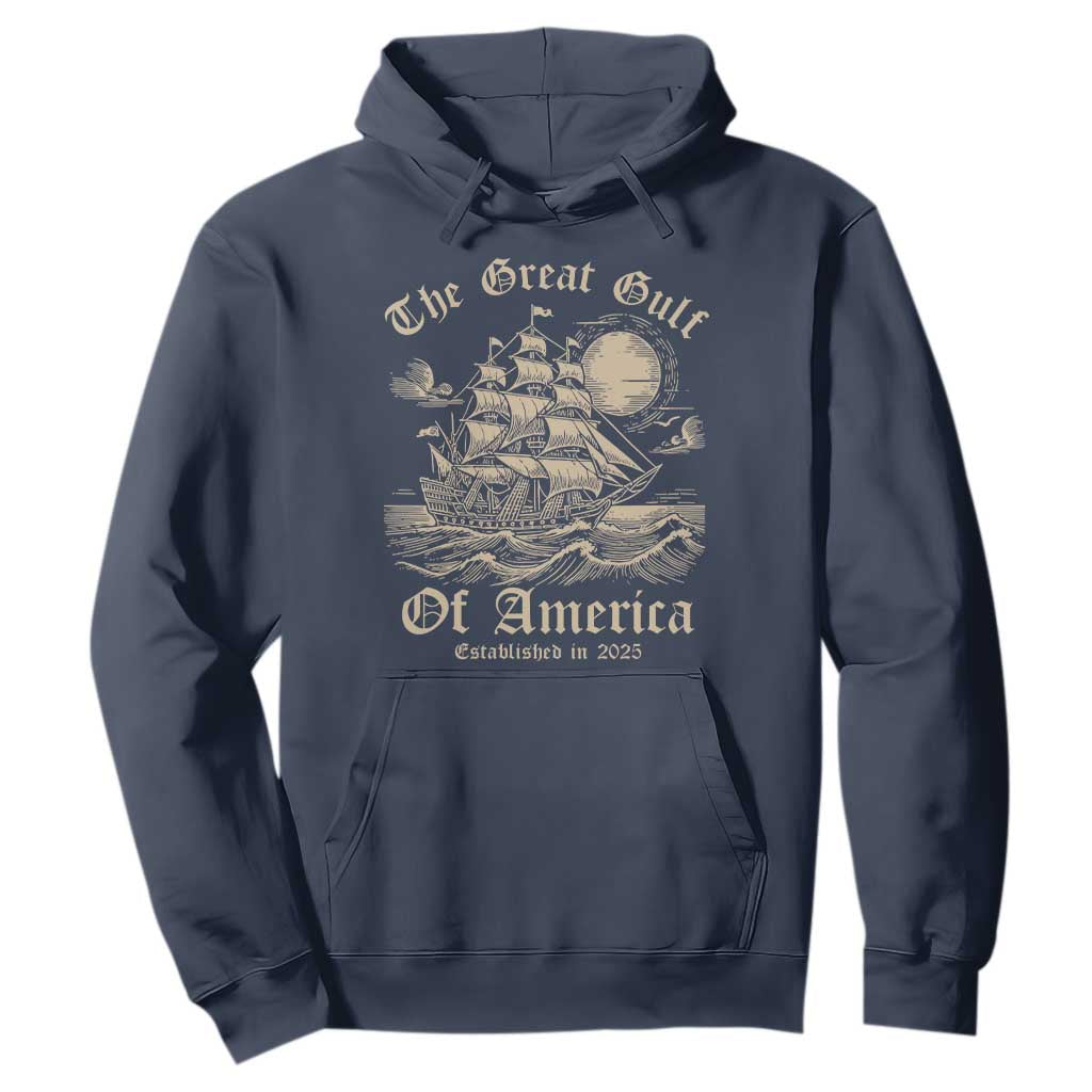 The Great Gulf Of USA Hoodie Established in 2025 TS02 Navy Print Your Wear