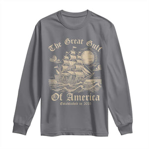 The Great Gulf Of America Long Sleeve Shirt Established in 2025 TS02 Charcoal Print Your Wear