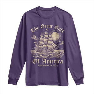 The Great Gulf Of America Long Sleeve Shirt Established in 2025 TS02 Purple Print Your Wear