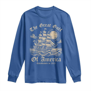 The Great Gulf Of America Long Sleeve Shirt Established in 2025 TS02 Royal Blue Print Your Wear