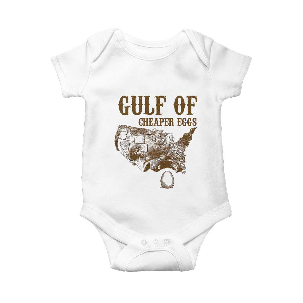Gulf of Mexico Eggs Baby Onesie TS02 White Print Your Wear