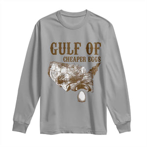 Gulf of Cheaper Eggs Long Sleeve Shirt Gulf of Mexico TS02 Sport Gray Print Your Wear