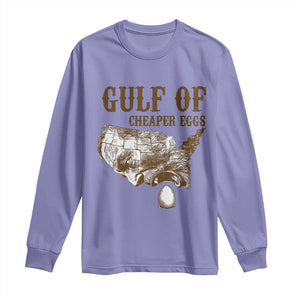 Gulf of Cheaper Eggs Long Sleeve Shirt Gulf of Mexico TS02 Violet Print Your Wear