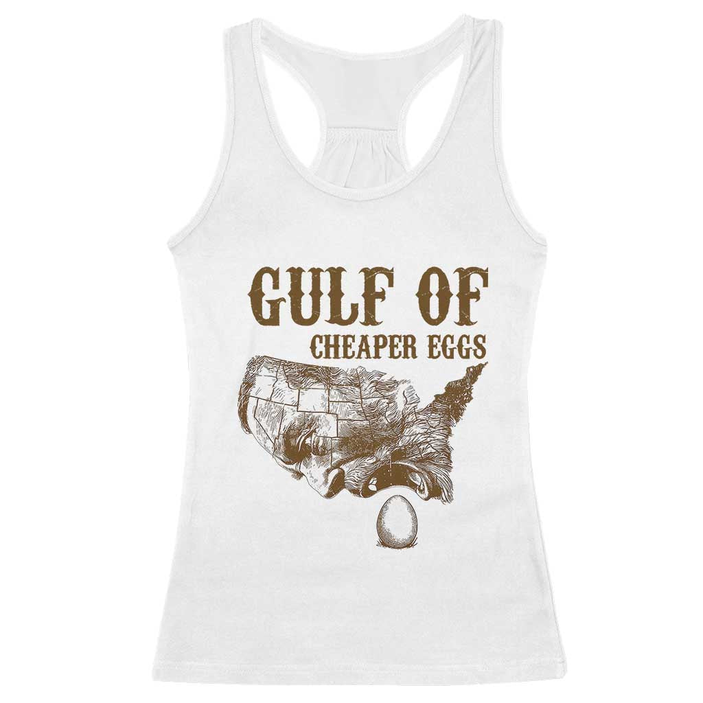 Gulf of Mexico Eggs Racerback Tank Top TS02 White Print Your Wear