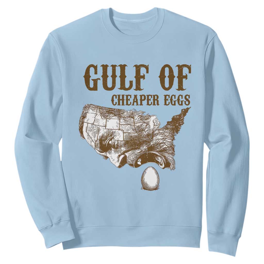 Gulf of Mexico Eggs Sweatshirt TS02 Light Blue Print Your Wear