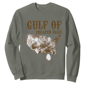 Gulf of Mexico Eggs Sweatshirt TS02 Military Green Print Your Wear