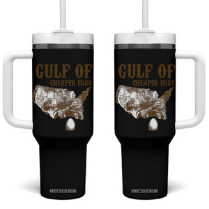 Gulf of Mexico Eggs Tumbler With Handle TS02 One Size: 40 oz White Print Your Wear