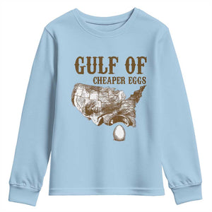 Gulf of Mexico Eggs Youth Sweatshirt TS02 Light Blue Print Your Wear