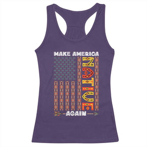 Make America Native Again Racerback Tank Top Indigenous Pride Cultural Heritage USA Flag TS02 Purple Print Your Wear