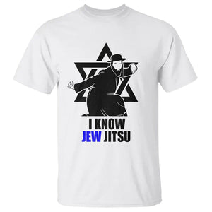 Funny Jiu Jitsu T Shirt I Know Jew Jitsu Jewish Martial Arts Pun Joke TS02 White Printyourwear