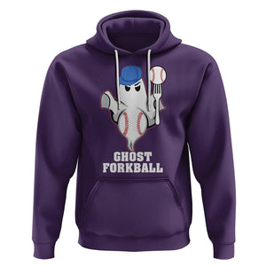 Funny Baseball Hoodie Ghost Forkball TS02 Purple Printyourwear