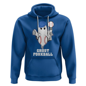 Funny Baseball Hoodie Ghost Forkball TS02 Royal Blue Printyourwear