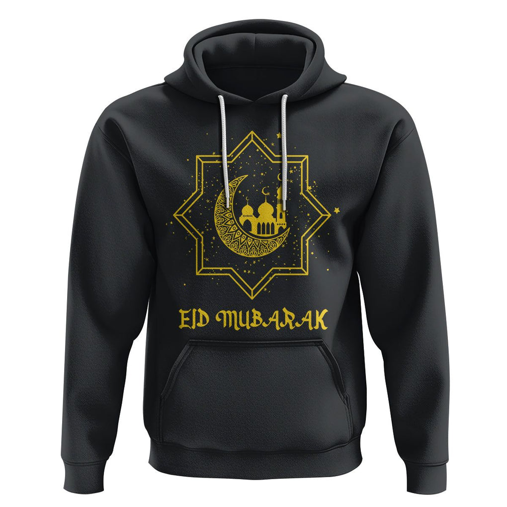 Eid Mubarak Hoodie Arabic Muslim Eid Al-Fitr Ramadan Mubarak Fasting TS02 Black Printyourwear