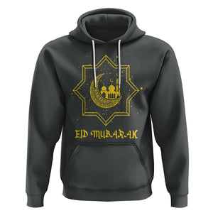 Eid Mubarak Hoodie Arabic Muslim Eid Al-Fitr Ramadan Mubarak Fasting TS02 Dark Heather Printyourwear