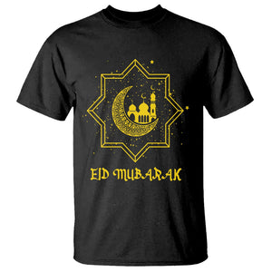 Eid Mubarak T Shirt Arabic Muslim Eid Al-Fitr Ramadan Mubarak Fasting TS02 Black Printyourwear