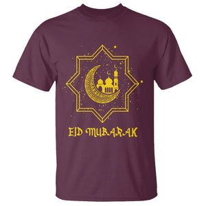 Eid Mubarak T Shirt Arabic Muslim Eid Al-Fitr Ramadan Mubarak Fasting TS02 Maroon Printyourwear