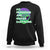 Funny Alien Sweatshirt My Pronouns Are Human Earthling TS02 Black Printyourwear